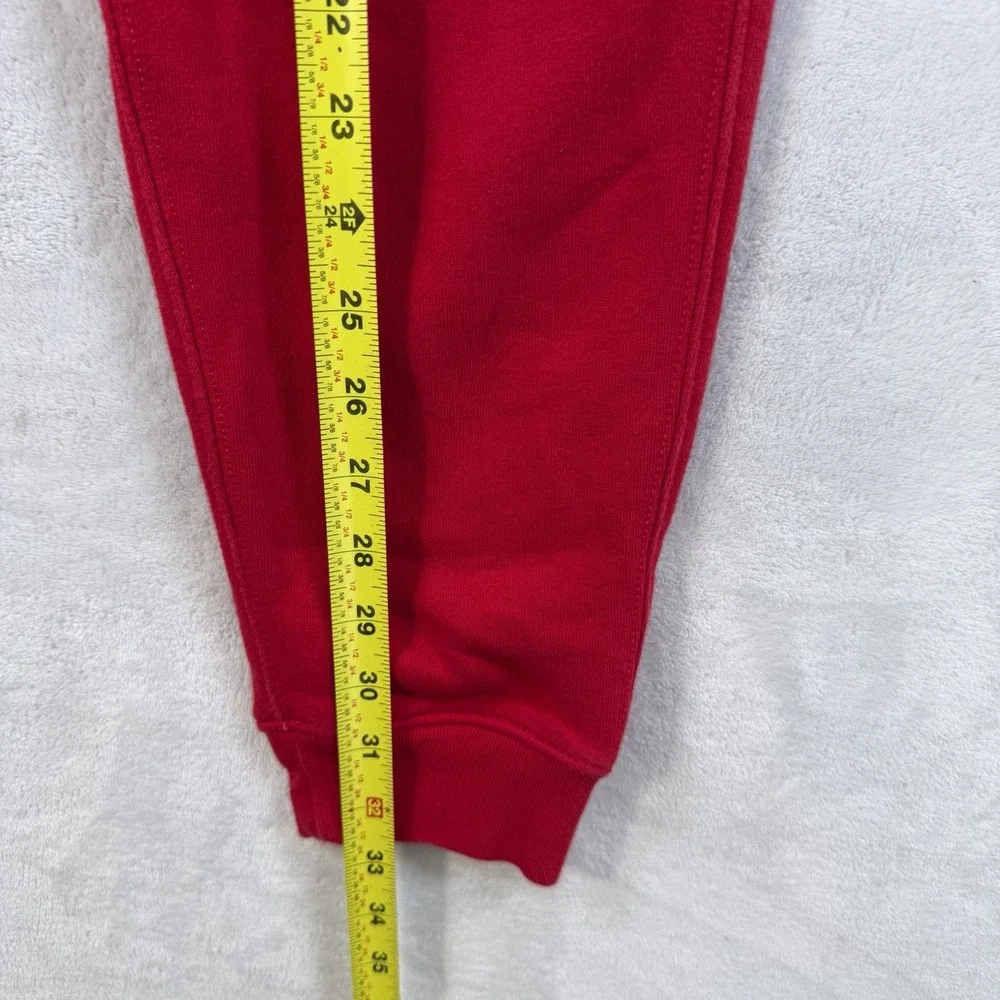 Polo Ralph Lauren Boys Red Fleece Jogger Pants Size M 10-12